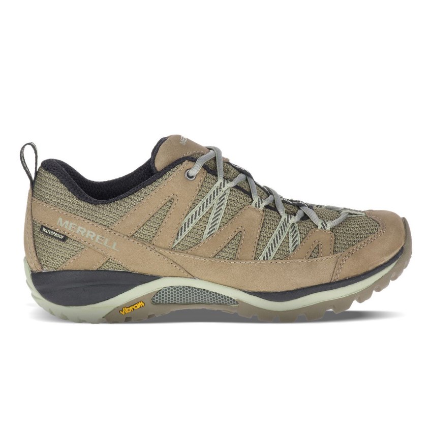 Merrell Siren Sport 3 Waterproof Womens Hiking Shoes Light Brown UK.UZBG